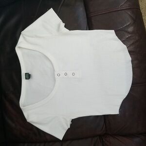 👕WILD FABLE WHITE RIBBED CROP TOP